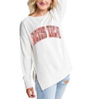 Women's Gameday Couture Cream Texas Tech Red Raiders Legacy Side Split Pullover Top