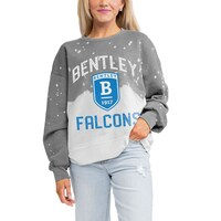 Women's Gameday Couture Gray Bentley Falcons Twice As Nice Faded Crewneck Sweatshirt