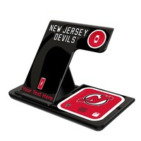 New Jersey Devils Personalized 3-in-1 Charging Station