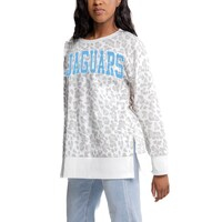 Women's Gameday Couture Gray Southern University Jaguars Side-Slit French Terry Crewneck Sweatshirt