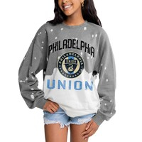 Women's Gameday Couture Gray Philadelphia Union Twice As Nice Pullover Sweatshirt