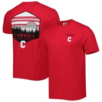Men's Red Cornell Big Red Landscape Shield T-Shirt