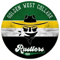 Golden West College 20'' x 20'' Retro Logo Circle Sign