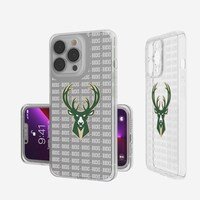 Milwaukee Bucks iPhone Clear Text Backdrop Design Case