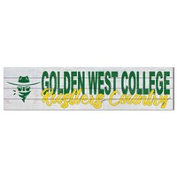 Golden West College 10" x 40" Logo Sign