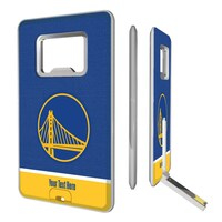Golden State Warriors Personalized Credit Card USB Drive & Bottle Opener