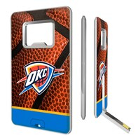 Oklahoma City Thunder Basketball Credit Card USB Drive & Bottle Opener