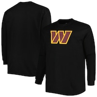Men's Burgundy Washington Commanders Big & Tall Waffle-Knit Thermal Long Sleeve T-Shirt