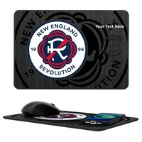 New England Revolution Personalized Tilt Design Wireless Charger & Mouse Pad