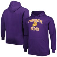 Men's Purple Phoenix Suns Big & Tall Heart & Soul Pullover Hoodie