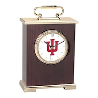 Indiana Hoosiers Gold Logo Carriage Clock