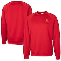 Men's Cutter & Buck Red 2022 Presidents Cup Clique Lift Performance Crewneck Pullover Sweatshirt