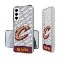 Cleveland Cavaliers Personalized Tilt Design Galaxy Clear Case