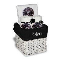 Infant White Inter Miami CF Personalized Small Gift Basket
