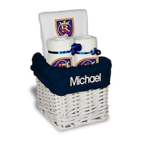 Infant White Real Salt Lake Personalized Small Gift Basket
