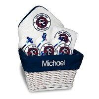 Infant White New England Revolution Personalized Medium Gift Basket