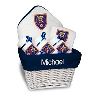 Infant White Real Salt Lake Personalized Medium Gift Basket