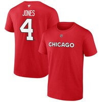 Men's Fanatics Branded Seth Jones Red Chicago Blackhawks Special Edition 2.0 Name & Number T-Shirt