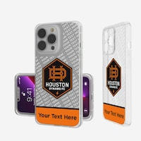 Houston Dynamo FC Personalized Endzone Plus Design iPhone Clear Case