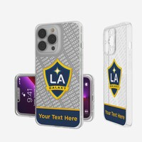 LA Galaxy Personalized Endzone Plus Design iPhone Clear Case