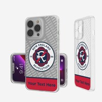 New England Revolution Personalized Endzone Plus Design iPhone Clear Case