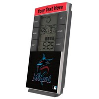 Miami Marlins Personalized Digital Desk Clock
