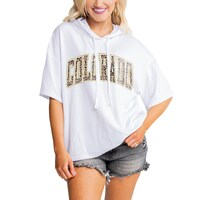 Women's Gameday Couture White Colorado Buffaloes Flowy Lightweight Short Sleeve Hooded Top