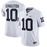 Men's Nike Nicholas Singleton White Penn State Nittany Lions NIL Replica Football Jersey