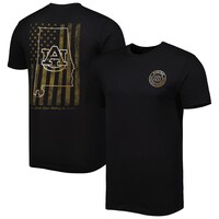 Men's Black Auburn Tigers Camo Flag 2-Hit T-Shirt