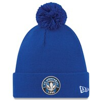 Men's New Era Blue CF Montreal Primary Logo Pom Knit Hat