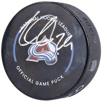 Nathan MacKinnon Colorado Avalanche Autographed 2022 Official Game Puck