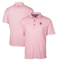 Men's Cutter & Buck Red Tampa Bay Buccaneers Throwback Logo Big & Tall Pike Double Dot Print Stretch Polo