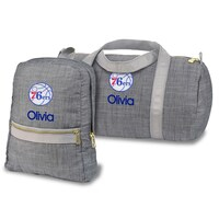 Philadelphia 76ers Personalized Small Backpack and Duffle Bag Set