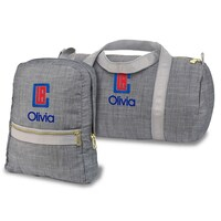 LA Clippers Personalized Small Backpack and Duffle Bag Set