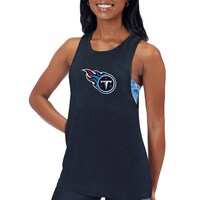 Women's Certo Navy Tennessee Titans Muscle Tank Top