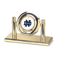 Gold Notre Dame Fighting Irish Team Arcade Desk Clock