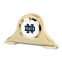 Gold Notre Dame Fighting Irish Team Napoleon Desk Clock