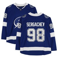 Mikhail Sergachev Tampa Bay Lightning Autographed Fanatics Blue Jersey