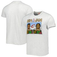 Men's Homage Donovan Mitchell & Darius Garland Ash Cleveland Cavaliers NBA Jam Tri-Blend T-Shirt