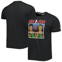 Men's Homage Jalen Green & Jabari Smith Jr. Charcoal Houston Rockets NBA Jam Tri-Blend T-Shirt