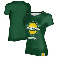 Women's ProSphere Green Golden West College Alumni Logo Stripe T-Shirt