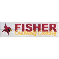 St. John Fisher Cardinals 10'' x 40'' Logo Sign