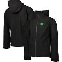 Men's Black Celtic Three-Layer Full-Zip Hoodie Jacket