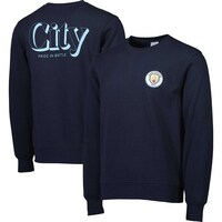 Men's Navy Manchester City Heritage Pullover Sweatshirt