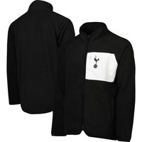 Men's Black Tottenham Hotspur Pile Raglan Full-Zip Jacket