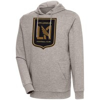 Men's Antigua Oatmeal LAFC Action Pullover Hoodie