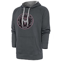 Men's Antigua Charcoal Inter Miami CF Victory Pullover Hoodie