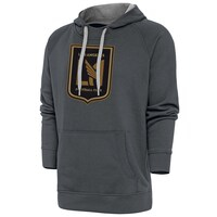 Men's Antigua Charcoal LAFC Victory Pullover Hoodie