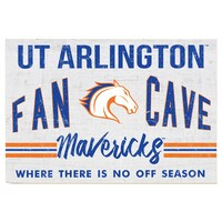 UT Arlington Mavericks 24'' x 34'' Fan Cave Wood Sign