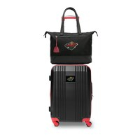 MOJO Minnesota Wild Premium Laptop Tote Bag and Luggage Set